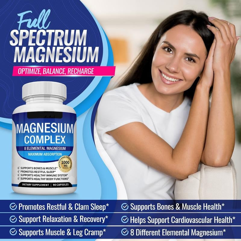 Magnesium Complex Supplement Capsules bottle