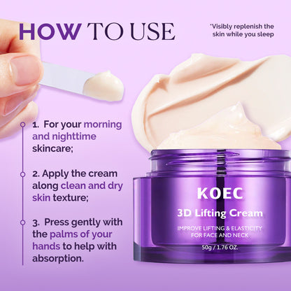3D Lifting Face and Neck Moisturizing Cream