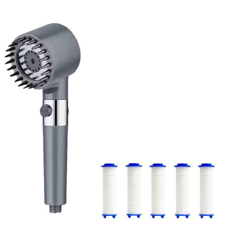 Three Speed Adjustment Bathroom Supplies Head Massage Portable Shower Filter Showers for Bathroom Accessories Showerhead Items