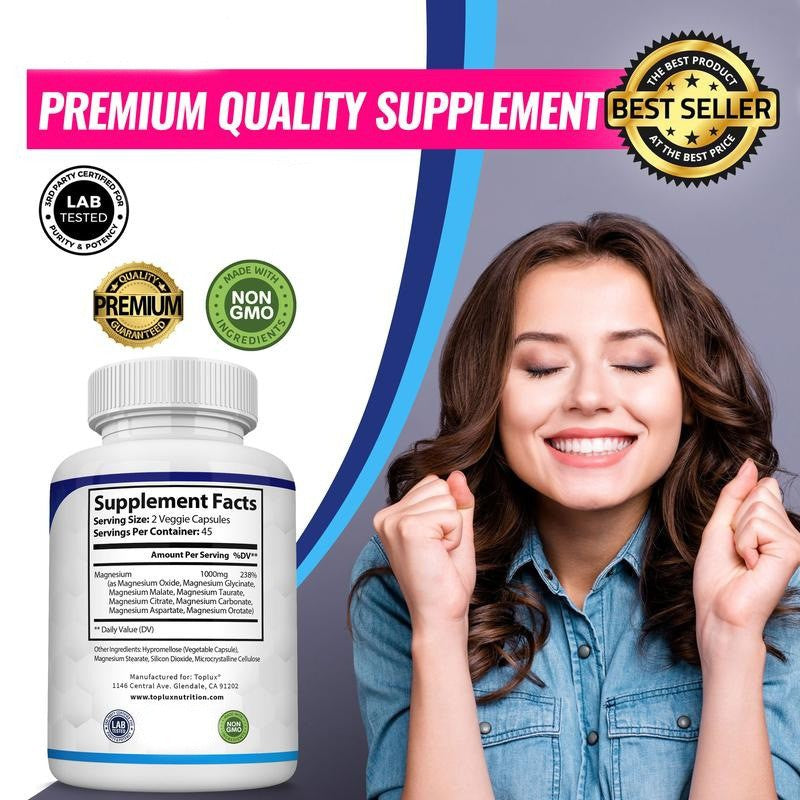 Magnesium Complex Supplement Capsules bottle
